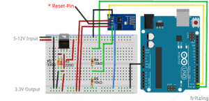 ESP8266-01S_programmieren_Steckplatine